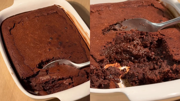 Eu misturei brownie com petit gateau e criei a melhor torta de chocolate da minha vida!