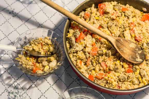 Farofa vegana com muito sabor! (Créditos: Shutterstock)