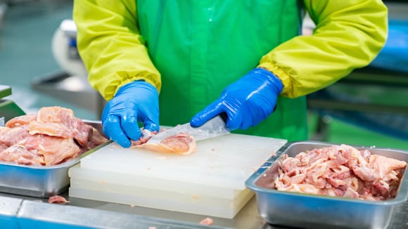 Mais de seis toneladas de frango destinadas a refeitórios foram recolhidas devido a riscos à saúde em sete estados