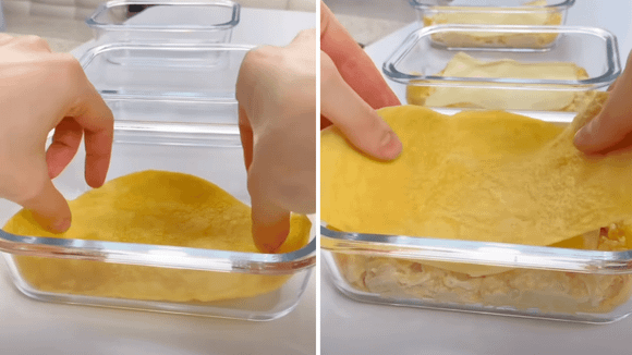 A massa de tapioca substitui as folhas tradicionais sem pesar no prato. (Foto: reprodução @sarahmbonet no Instagram)