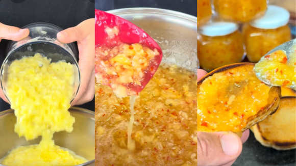 A pectina caseira é um dos segredos dessa receita e é muito fácil de fazer em casa (Créditos: Reprodução / YouTube @receitaemcasa)