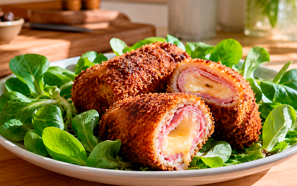 Café da manhã especial pronto em 2 minutos: esse croque monsieur enrolado junta crocância absurda com queijo derretido