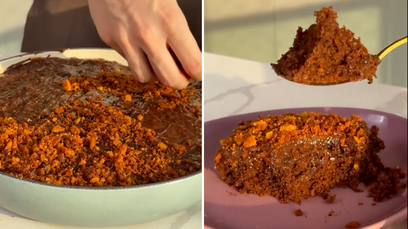 Eu só precisei comer uma vez esse bolo de chocolate crocante para nunca mais querer outro