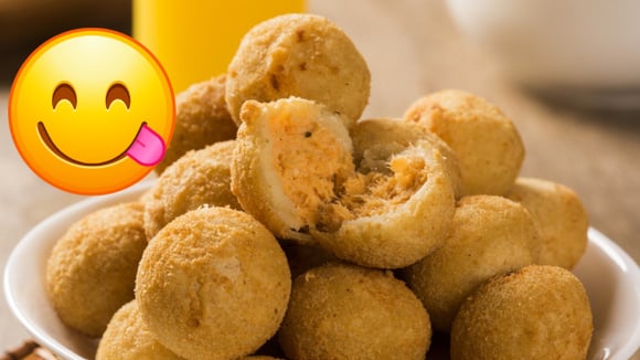 Lanche na airfryer só com 3 Ingredientes: bolinha de frango fácil e saudável pra comer todos os dias