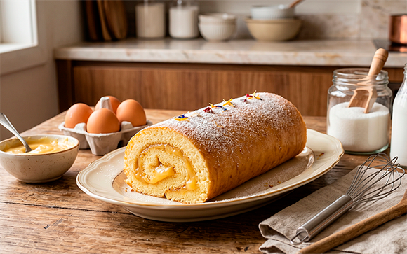 O rocambole de baba de moça da vovó perfeito para impressionar visitas sem passar horas na cozinha (todos pedem a receita!)