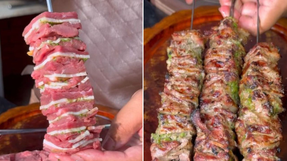 José Mateus, o rei do churrasco: "Esse é o tempero secreto, anota aí e já salva a receita: salsinha, cebolinha, cebola, alho, mostarda, sal, pimenta e óleo"