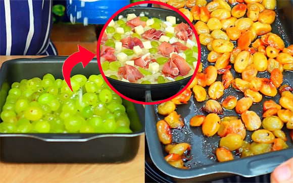 Risoto dos deuses de brie com uvas verdes para fazer no fim de semana: receita fácil impressiona