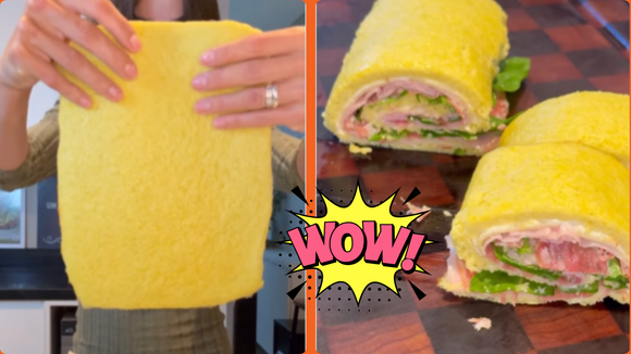 WRAP SEM GLÚTEN: só com 4 ingredientes, receita de forno é fácil e low carb, é só seguir o passo a passo