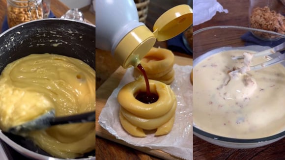 Receita leva brigadeiro branco cremoso no recheio (Créditos: Reprodução/@pablofigueiredoc/Instagram)