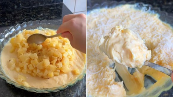Gelado de abacaxi cremosão é a sobremesa que toda a minha família quer no Natal (não leva gelatina!)