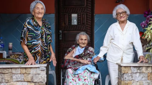 Irmãs brasileiras centenárias que vivem no Rio de Janeiro (Créditos: Guinness World Records)