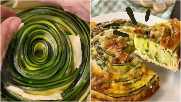 A melhor ideia low carb que você vai ver hoje: torta de abobrinha em caracol, uma receita simples e diferente