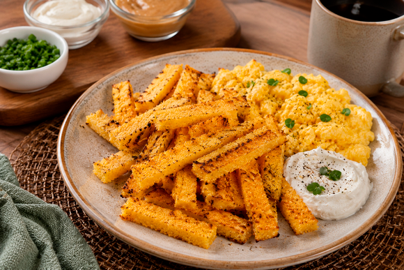 Você nunca comeu cuscuz desse jeito: palito crocante fácil de fazer para o café da manhã ou lanche