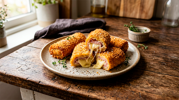 Café da manhã especial pronto em 2 minutos: esse croque monsieur enrolado junta crocância absurda com queijo derretido