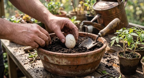 Enterre um ovo na terra e veja o que acontece: este truque simples pode transformar suas plantas