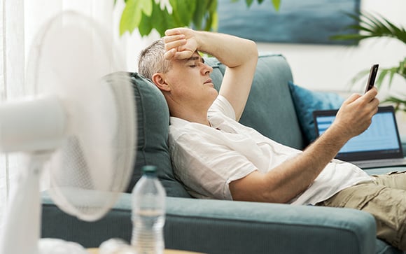Atenção se você usa ventilador em dias com temperaturas acima de 40 °C