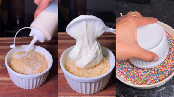 Aprenda a fazer o dot cake em casa com uma receita bem simples (Créditos: Reprodução/@euprefirodoce_/Instagram)