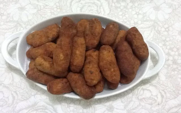 O croquete de carne é um salgado maravilhoso e um pouco diferente dos outros (Créditos: TudoGostoso)
