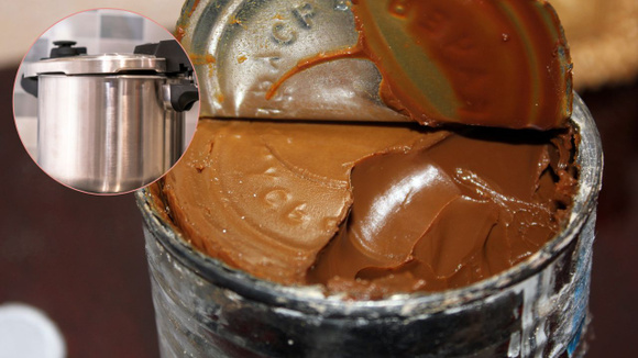 Dá para fazer doce de leite com uma lata de 1 kg de leite condensado na panela de pressão?