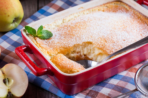Sem farinha, com muita proteína e só 3 ingredientes: o pudim de maçã que virou meu lanche favorito