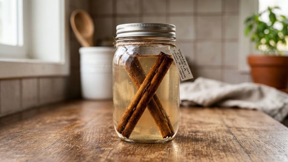 O vinagre consegue soltar os resíduos de calcário, enquanto a canela deixa o cheio do líquido mais agradável (Créditos: Shutterstock)
