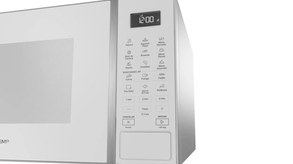 Praticidade e elegância: o Micro-ondas Brastemp Menu Gourmet é um upgrade para o seu dia a dia (Imagem: Brastemp)