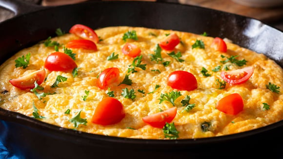 Omelete de legumes de outono: uma receita leve, nutritiva e vegetariana que leva 30 minutos