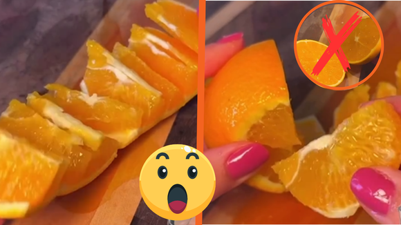 Você nunca mais vai cortar a laranja ao meio depois de olhar esse vídeo: estou em choque que fiz errado a vida inteira