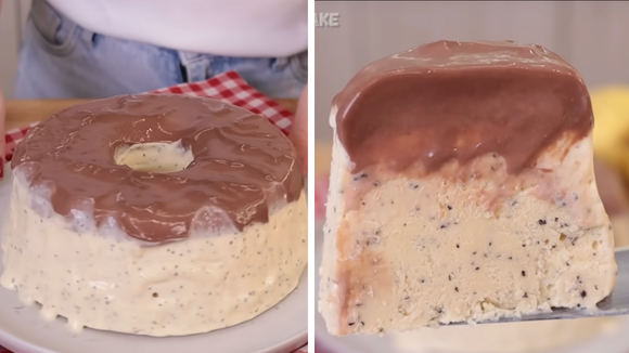 Sorvetão de maracujá com cobertura de chocolate fácil de fazer e refrescante