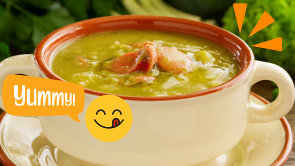 Não tem coisa melhor do que sopa nesse friozinho e hoje vou fazer essa de ervilha com bacon e linguiça de comer rezando