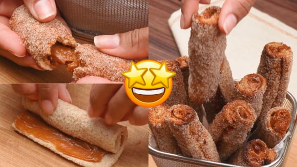 Churros caseiro fácil e sem fritar: versão mais saudável do doce é muito gostosa e fica pronta em 15 minutos na airfryer