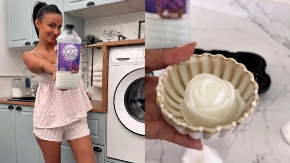 Lorena Alacis, especialista em limpeza: "Para manter minha casa com um cheiro agradável, uso este aromatizador de ambientes caseiro com amaciante de roupas, gelatina e bicarbonato de sódio."