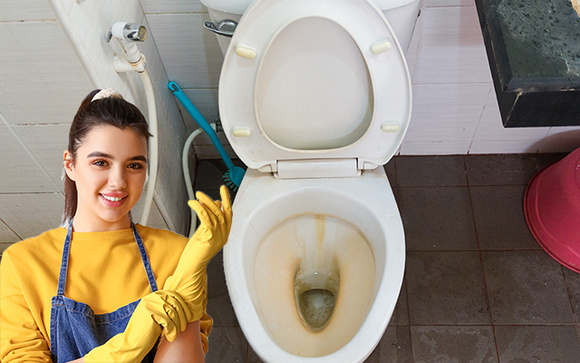 Aqui está o truque que os agentes imobiliários usam para remover manchas marrons do vaso sanitário