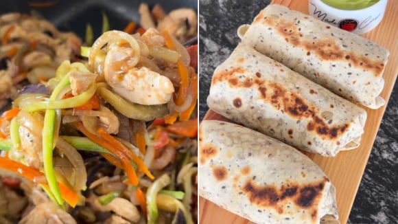 Recheio do wrap pode ser adaptado de acordo com o gosto de cada pessoa (Créditos: Reprodução/@made_in_casa/Instagram)