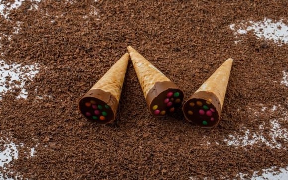 O pão de mel no cone é uma ideia diferente e deliciosa (Créditos: TudoGostoso)