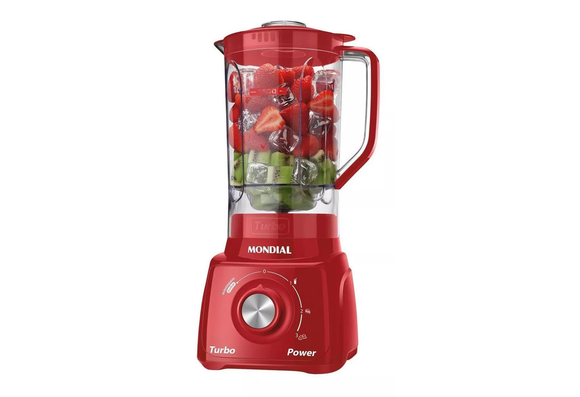 Liquidificador Mondial Turbo Power, potente e prático para sucos, vitaminas e receitas do dia a dia (Divulgação: Mercado Livre).