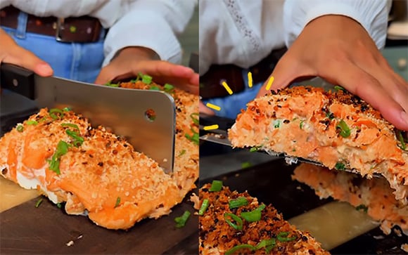 Salmão recheado é o novo jeito de preparar o peixe e é perfeito para impressionar na ceia de Ano-Novo