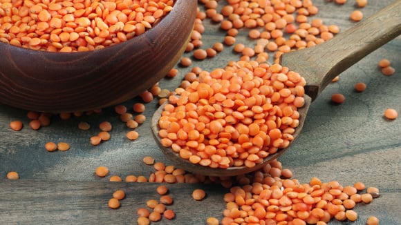 De cozimento rápido, a lentilha vermelha é excelente para o preparo de receitas cremosas e ensopadas (Créditos: Shutterstock)
