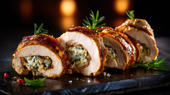 Nada de restaurante lotado: prepare este frango recheado com queijo e ervas para um jantar romântico de Dia dos Namorados em casa