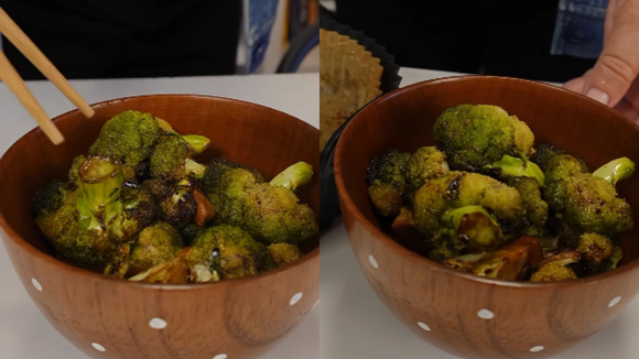 Brócolis Michelan? "Essa receita fácil e divina é do Rafa Costa e Silva, chef do Lasai, no Rio de janeiro. Ele faz na air fryer e me ensinou", conta Patrícia Ferraz, Jornalista especializada em gastronomia