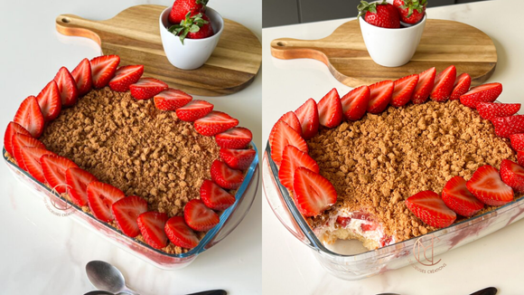 Tiramisu de morango é a sobremesa de Natal para toda a família: receita é muito fácil e fica uma delícia