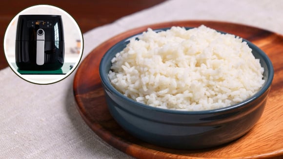 Almoço rápido com arroz na airfryer: como fazer receita fácil na fritadeira, sem sujar fogão