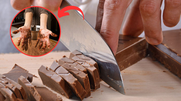 Segredo revelado: aprendi com a minha mãe como picar o chocolate sem que ele derreta nas minhas mãos