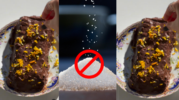 Esse bolo SEM AÇÚCAR refinado e SEM FARINHA só leva ingredientes naturais na massa e fica docinho!