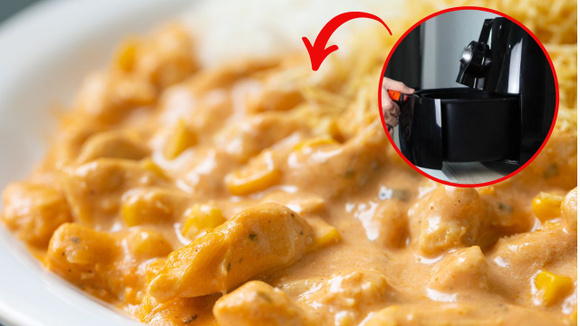 Strogonoff de frango 100% feito na airfryer: atenção ao passo de temperar o frango, detalhe é crucial para a receita ficar bem saborosa