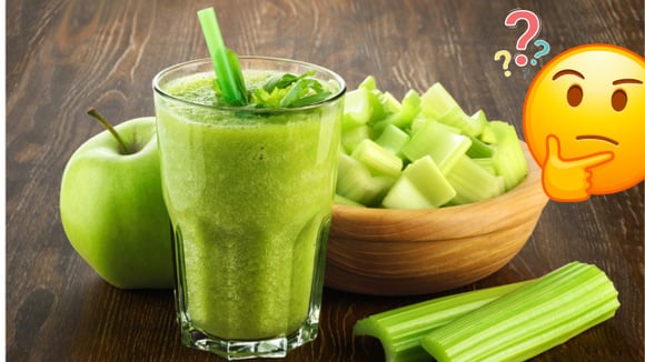 Quais são os benefícios para a saúde do suco de aipo e maçã verde?