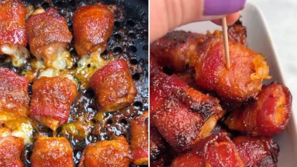 O petisco que é o maior sucesso nas minhas reuniões de amigos: receita de enroladinho de frango com bacon crocante