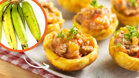 Todo mundo tá fazendo essa cestinha crocante de banana da terra: receita é fit e fácil de fazer