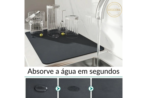 Com alta absorção, esses itens reduzem o acúmulo de água ao redor da pia (Divulgação: Mercado Livre).