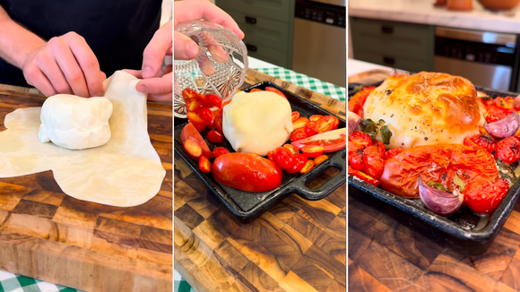Burrata assada divina é a receita perfeita para impressionar os amigos em casa de um jeito fácil